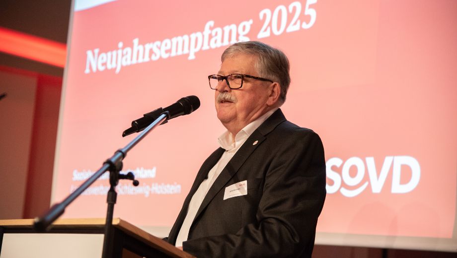 Alfred Bornhalm auf dem Neujahrsempfang des SoVD Schleswig-Holstein 2025 Alfred Bornhalm auf dem Neujahrsempfang des SoVD Schleswig-Holstein 2025